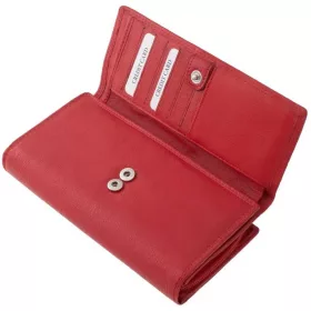 La Scala női bőr pénztárca piros 19 × 9 cm
