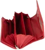 La Scala piros női bőr pénztárca 14,7 × 10,3 cm