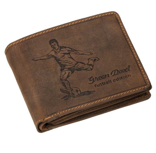 GreenDeed bőr pénztárca focis mintával