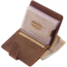GreenDeed barna, átkapcsos kártyatartó 10 x 8 cm