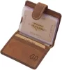 GreenDeed sötétbarna, átkapcsos kártyatartó 10 × 8 cm