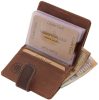 GreenDeed bőr kártyatartó átkapcsolóval 10 x8 cm