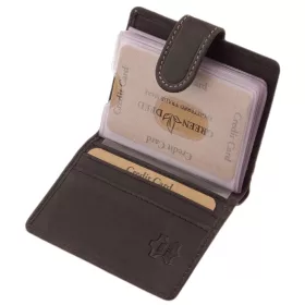 GreenDeed fekete, átkapcsos kártyatartó 10 × 8cm