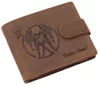 GreenDeed férfi pénztárca Ikrek csillagjegy mintával 12 × 9,2 cm