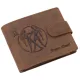 GreenDeed férfi pénztárca Ikrek csillagjegy mintával 12 × 9,2 cm