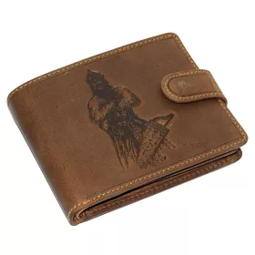   GreenDeed bőr pénztárca ősmagyar íjászt ábrázoló lenyomattal