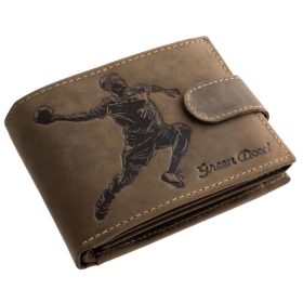   GreenDeed férfi pénztárca kézilabdás mintával 12 × 9,2 cm