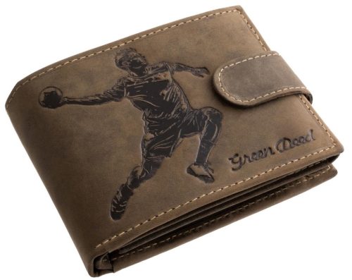 GreenDeed férfi pénztárca kézilabdás mintával 12 × 9,2 cm