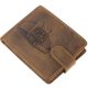 GreenDeed bőr átkapcsos pénztárca kamion lenyomattal 12 × 9,3 cm