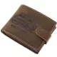 GreenDeed bőr pénztárca Lada VFTS lenyomattal, RFID, 12 × 9,3 cm