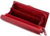 Női pénztárca valódi bőrből La Scala Luxury piros bőr pénztárca  13 x 9,5 cm