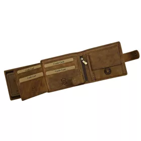 GreenDeed bőr pénztárca lófej lenyomattal