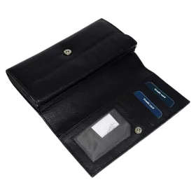 La Scala fekete bőr pénztárca, brifkó 19 × 11,3 cm