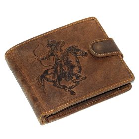 GreenDeed bőr pénztárca lovasíjász lenyomattal