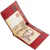 Corvo Bianco piros női bőr dollártárca 11 × 9,2 cm