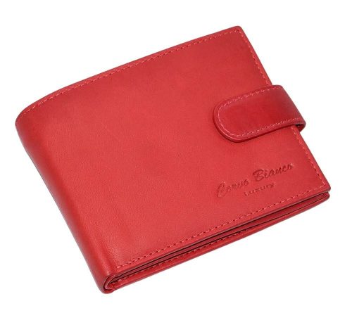 Corvo Bianco női bőr piros színű pénztárca 12 x 9,2 cm