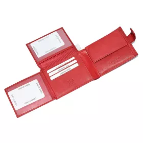 Corvo Bianco női bőr piros színű pénztárca 12 x 9,2 cm