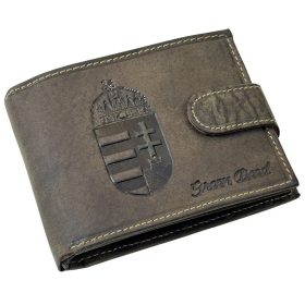 GreenDeed bőr pénztárca címer lenyomattal, RFID