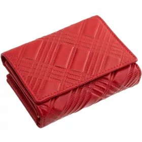 La Scala piros női bőr pénztárca 13 x 9 cm