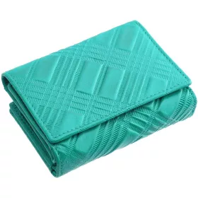 La Scala türkiz női bőr pénztárca 13 x 9 cm