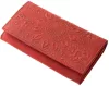 GreenDeed női bőr piros pénztárca lepke mintával 18,6 × 10 cm