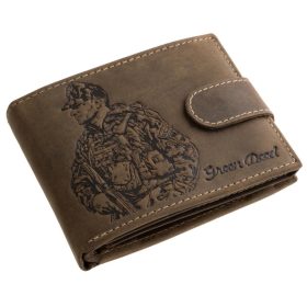   GreenDeed átfogópántos bőr pénztárca magyar katona motívummal