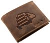 GreenDeed bőr pénztárca Nagy-Magyarország mintával 12 × 9,2 cm, RFID védelemmel