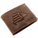 GreenDeed bőr pénztárca Nagy-Magyarország mintával 12 × 9,2 cm, RFID védelemmel