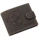 GreenDeed férfi bivalybőr pénztárca Nyilas csillagjegy mintával 12 × 9,2 cm