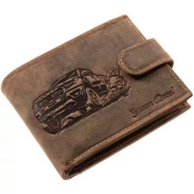   GreenDeed vadász bőr pénztárca pickup mintával 12  x 9,5 cm