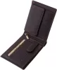 GreenDeed bőr barna pénztárca 12 × 9,5 cm
