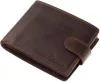 GreenDeed bőr barna pénztárca 12 × 9,5 cm