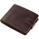 GreenDeed bőr barna pénztárca 12 × 9,5 cm