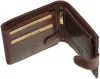 GreenDeed bőr barna pénztárca 12 × 9,5 cm