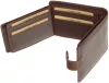 GreenDeed bőr barna pénztárca 12 × 9,5 cm