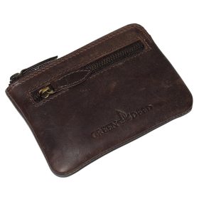 GreenDeed sötétbarna bőr kulcstartó 12,5 × 8 cm