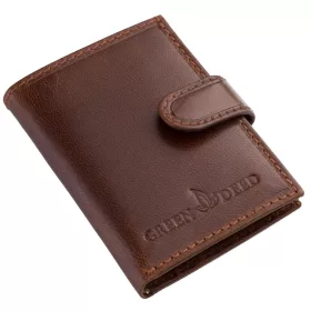 GreenDeed bőr kártyatartó átkapcsolóval 10,2 x 7,5 cm