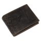 GreenDeed motoros sötétbarna bőr pénztárca, RFID 12 × 9,2 cm