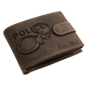   GreenDeed férfi pénztárca rendőrségi bilincs mintával 12 × 9,2 cm