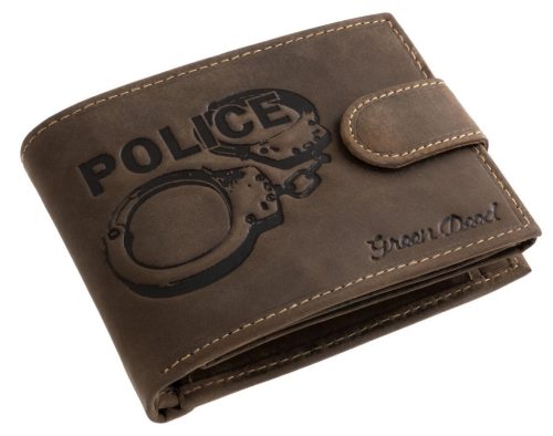 GreenDeed férfi pénztárca rendőrségi bilincs mintával 12 × 9,2 cm