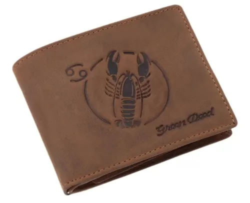 GreenDeed bőr pénztárca helikopter mintával 12 × 9,2 cm