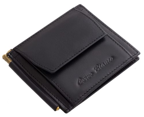 Valódi bőr Corvo Bianco RFID dollártárca 11 x 9 cm