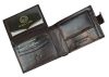 Giultieri férfi, átfogópántos sötétbarna bőr pénztárca RFID védelemmel 13 x 9,5 cm