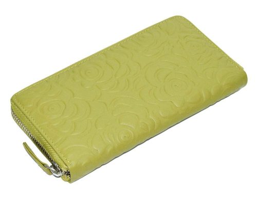  Sylvia Belmonte zöld női bőr pénztárca 18,8 × 9,5 cm