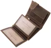 GreenDeed szarvasfej nyomatos barna bőr pénztárca 12,6 × 9,5 cm