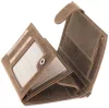 GreenDeed szarvasfej nyomatos barna bőr pénztárca 12,6 × 9,5 cm