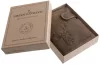 GreenDeed szarvasfej nyomatos barna bőr pénztárca 12,6 × 9,5 cm