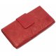 Giultieri nyomott mintás, átkapcsos piros női bőr pénztárca 17,5 x 9 cm