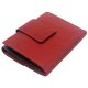 Giultieri: nyomott mintás,  piros női bőr pénztárca 12 x 9,5 cm