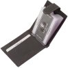 La Scala fekete bőr kártyatartó átkapcsolóval RFID 10,5 x 7 cm